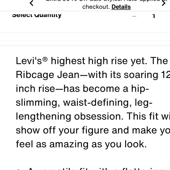 Levi’s ribcage jeans - Picture 5 of 5